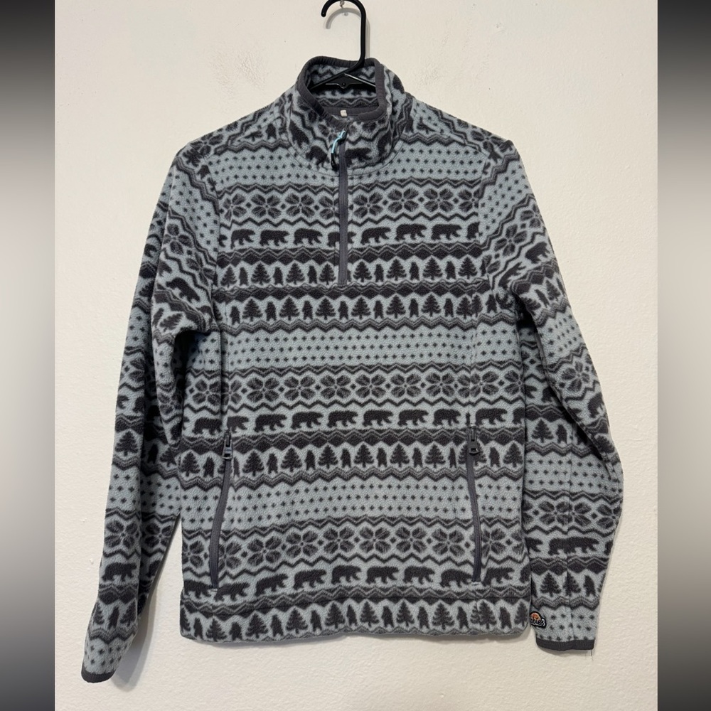 Chubbies Women's  1/4 Zip Fleece Sweater Size Small